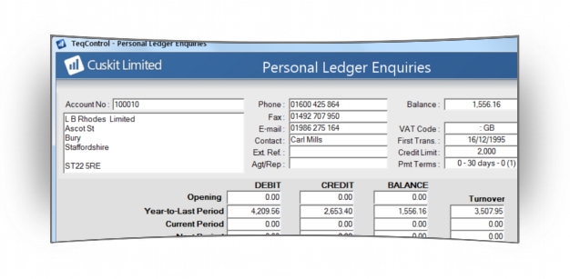 Financial Accouting Screenshot
